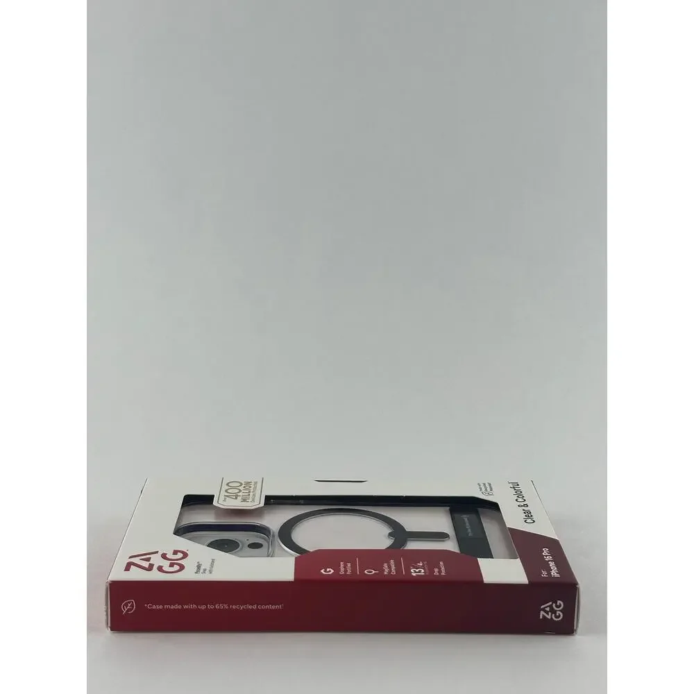 Zagg Piccadilly Snap w/ Kickstand iPhone 16 Pro Clear Case NWT